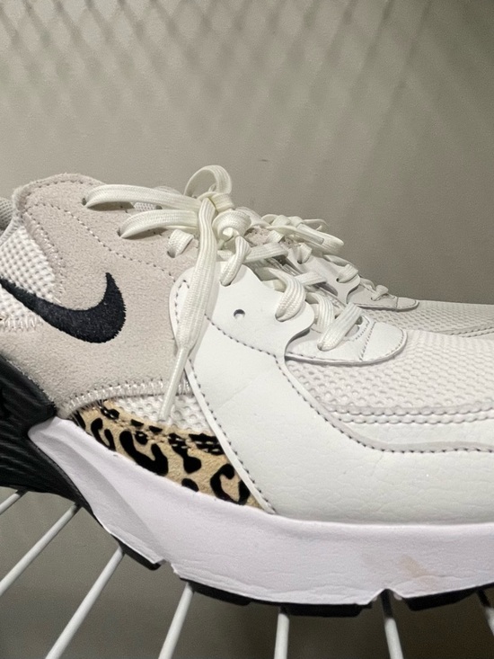 Nike Shoes - Nike Women’s White Sneakers with Leopard Accent and Black Swoosh